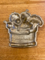 Vtg Sexton Metal Wall Plaque-Veggie Basket-11996