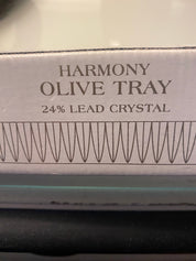 Harmony Olive Tray-Lead Crystal-w\Box