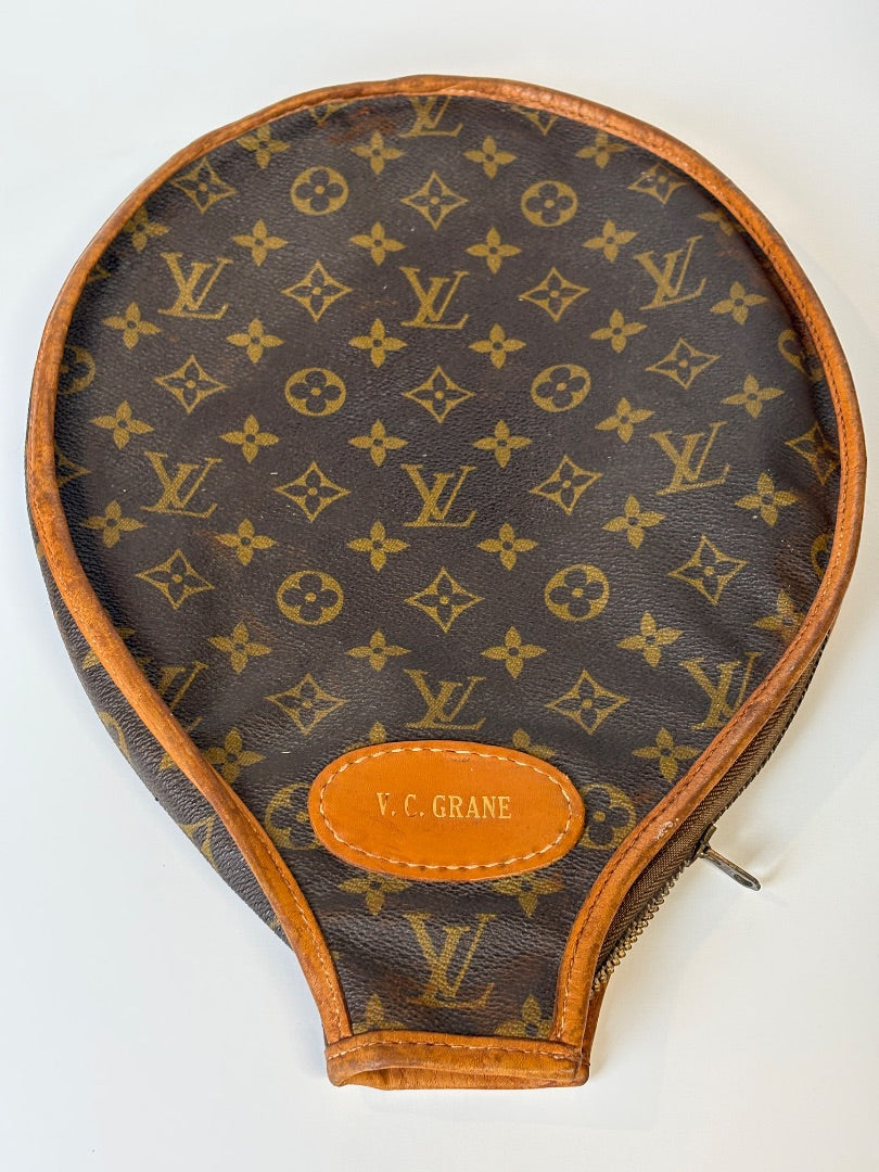 Authentic Louis Vuitton Monogrammed Tennis Racquet Cover