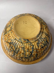 Vtg Spongeware No 10 Bowl ( as Found)