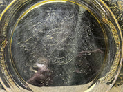 Yellow plate with design