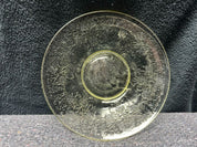 small yellow plate with design