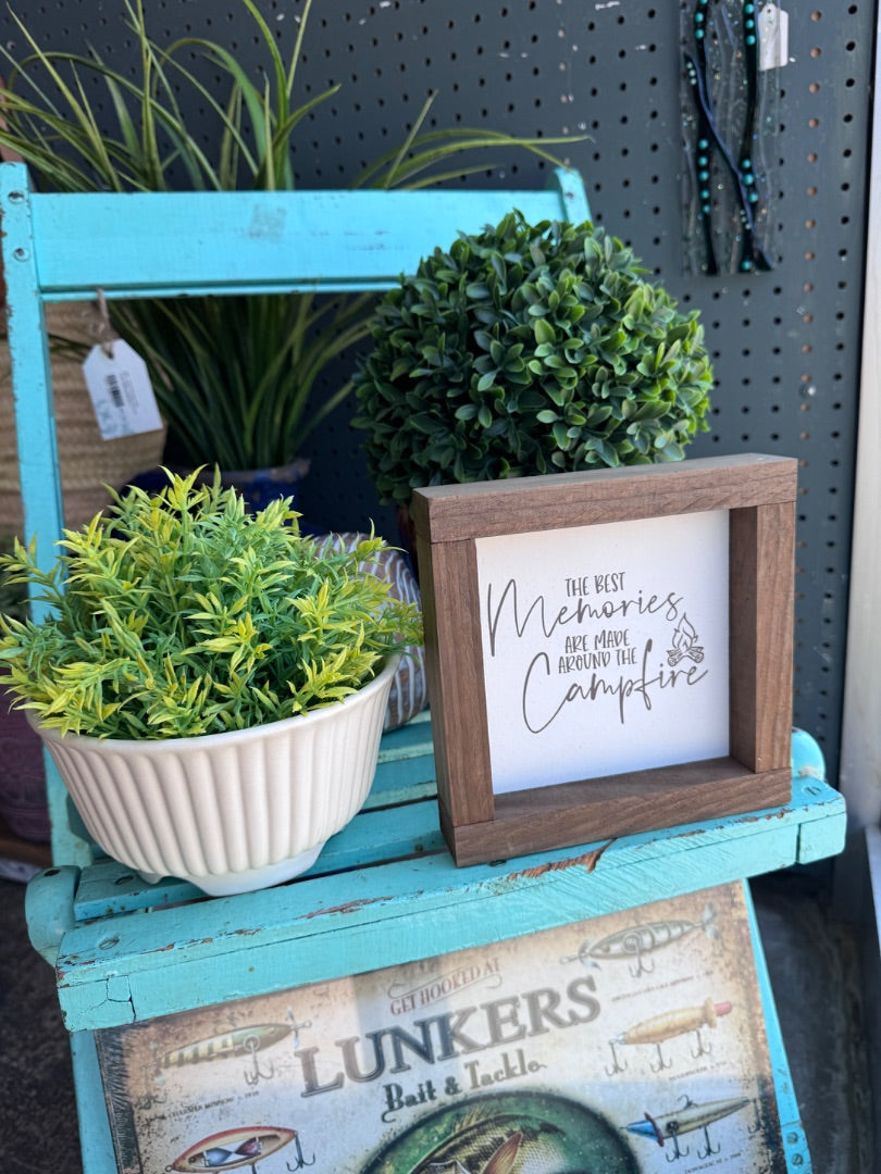 Memories Made Around the Campfire Wooden Sign