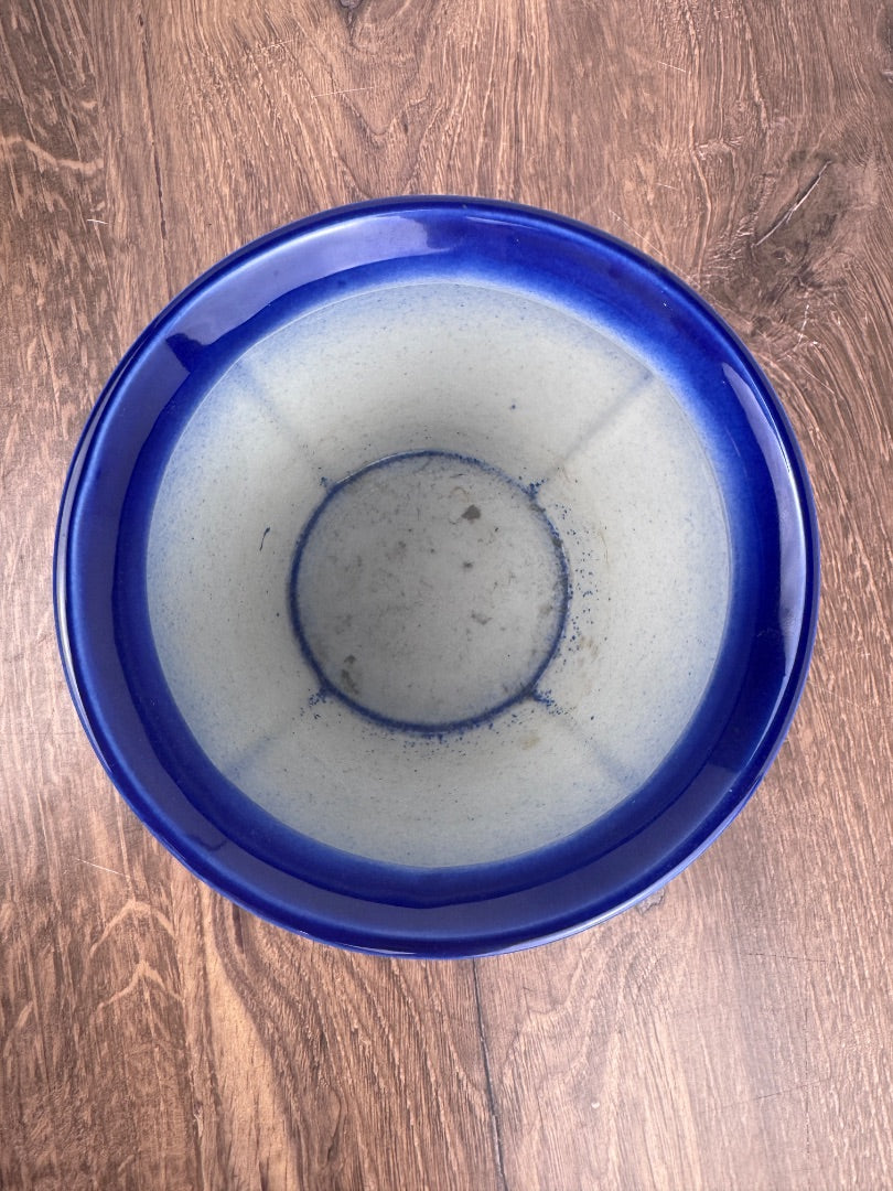 Vintage Ironstone Jardiniera Planter - Blue & White Staffordshire