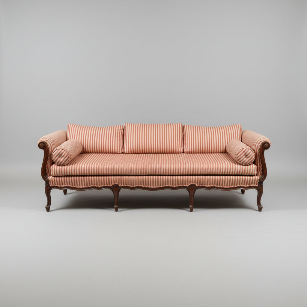 Vintage Down Filled Victorian Style Couch 80" x 30"