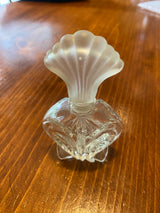 Vtg Glass Perfume Bottle /Art Deco Stopper
