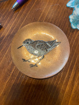 Enamel on Copper Sandpiper Trinket Dish