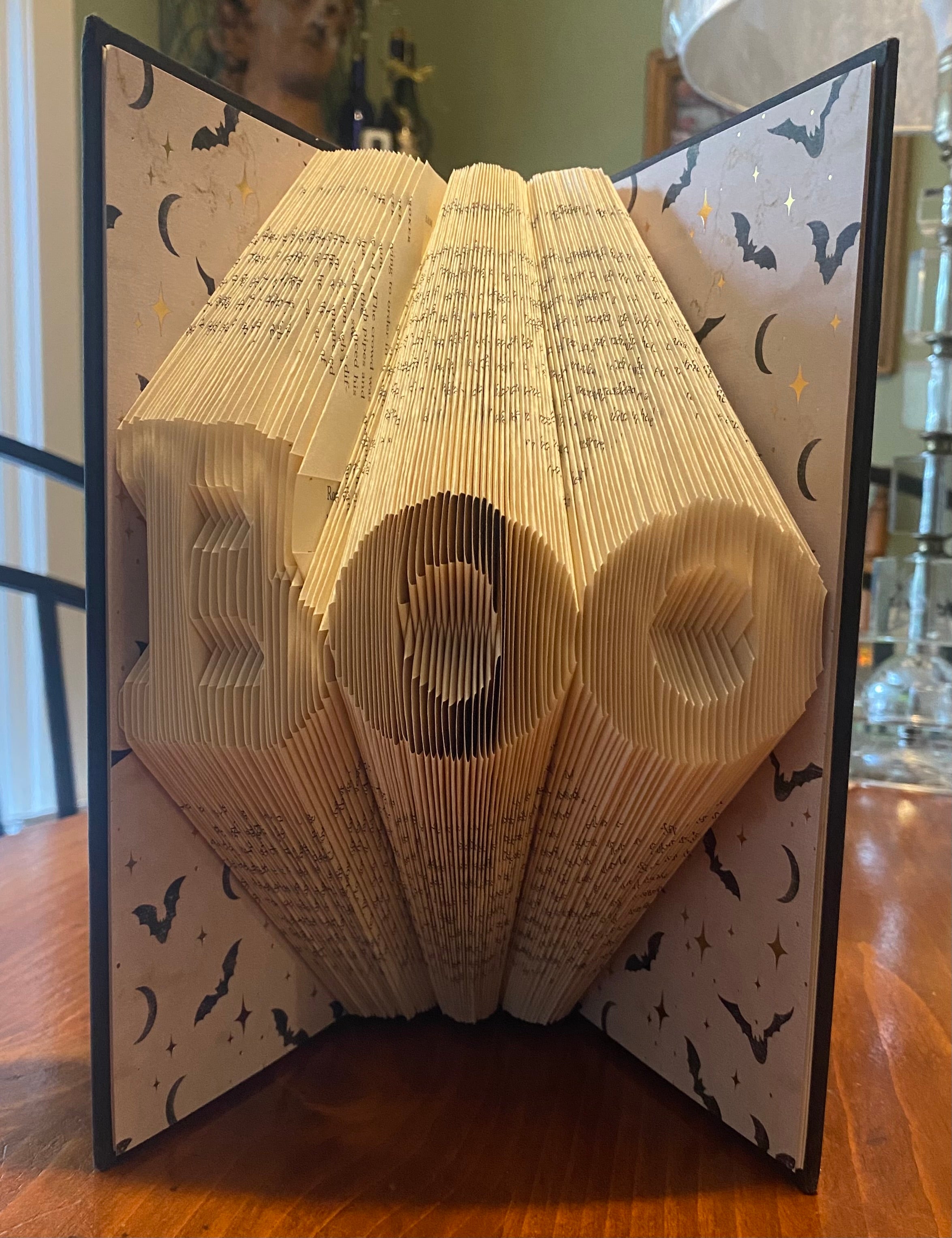 Folded Book - Boo w/Bats and Moons cover sheet