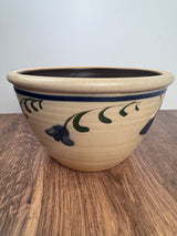 Vintage Beaumont Brothers Pottery Hand Painted Stoneware Mixing Bowl