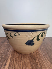 Vintage Beaumont Brothers Pottery Hand Painted Stoneware Mixing Bowl