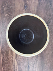 Vintage Beaumont Brothers Pottery Hand Painted Stoneware Mixing Bowl