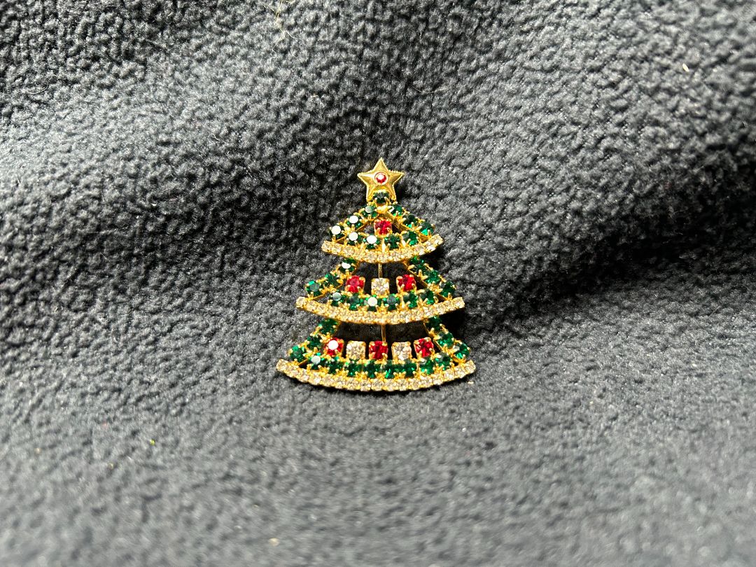 Czech Xmas Tree Brooch
