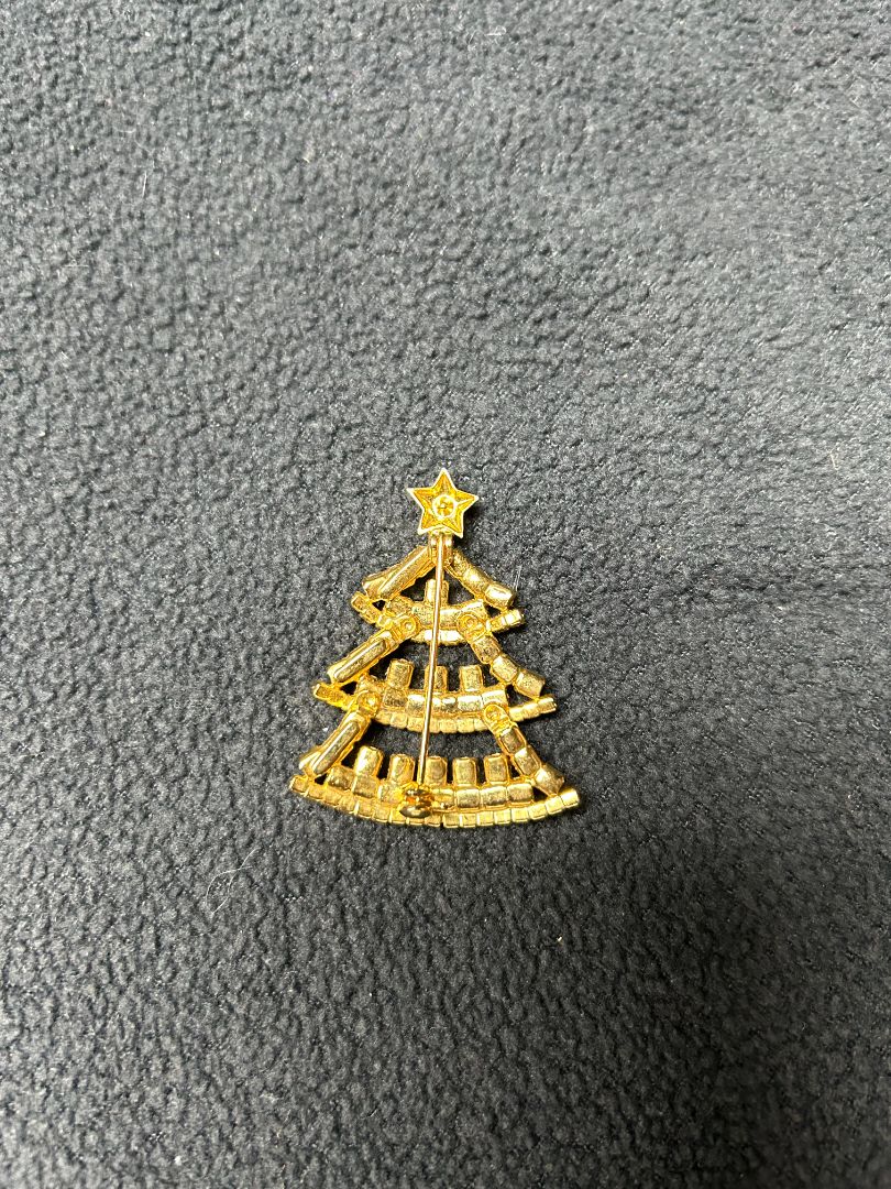 Czech Xmas Tree Brooch