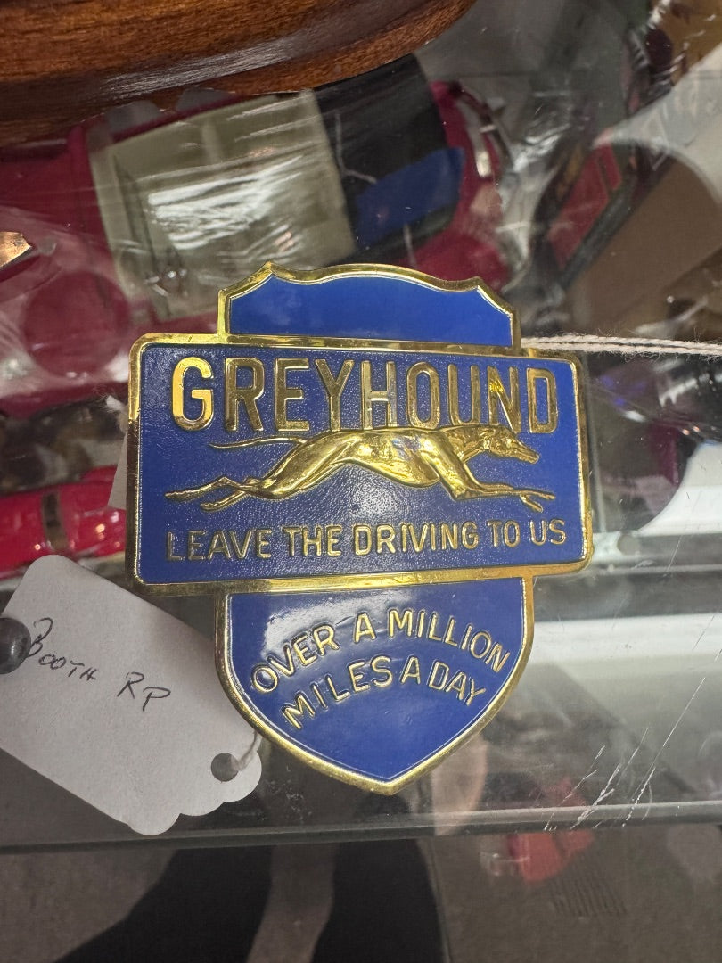 Rare Greyhound Drivers Belt Buckle