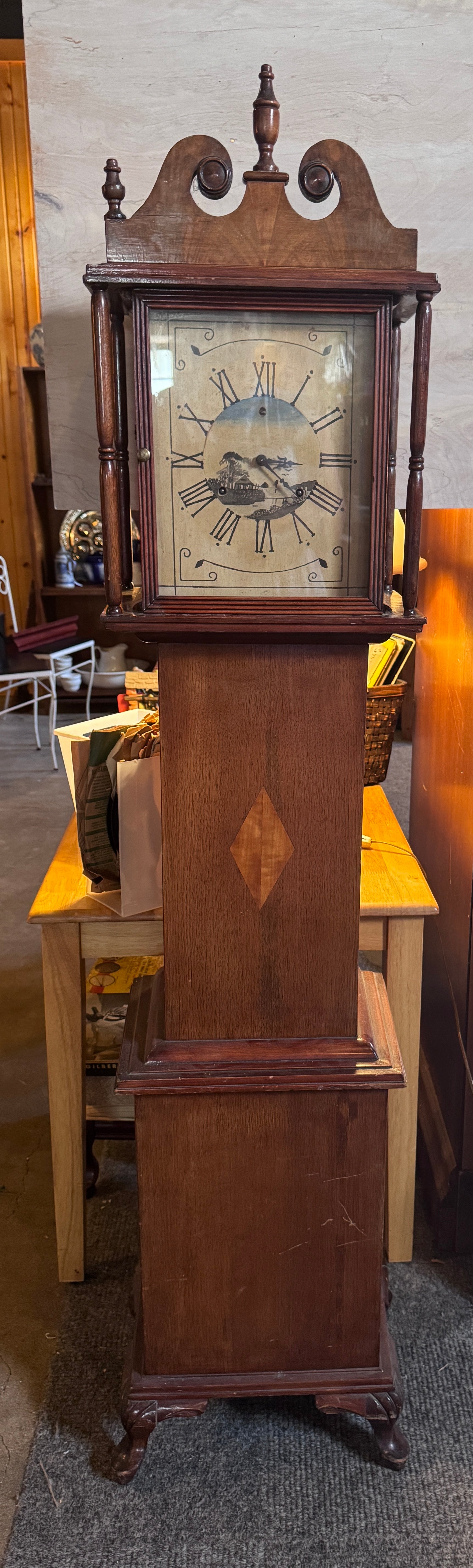 1853 Pennsylvania Dutch Grandfather Clock | No Key | As-is