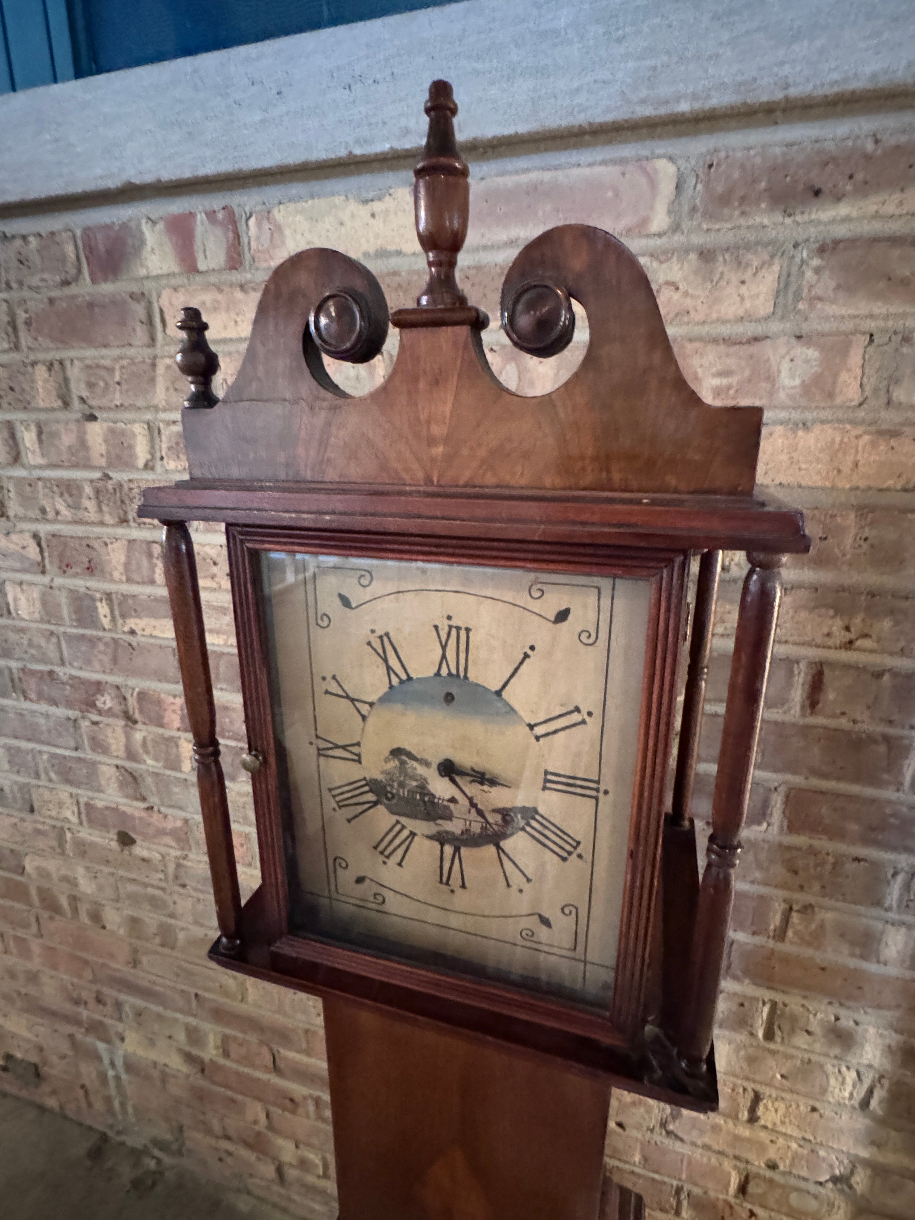 1853 Pennsylvania Dutch Grandfather Clock | No Key | As-is