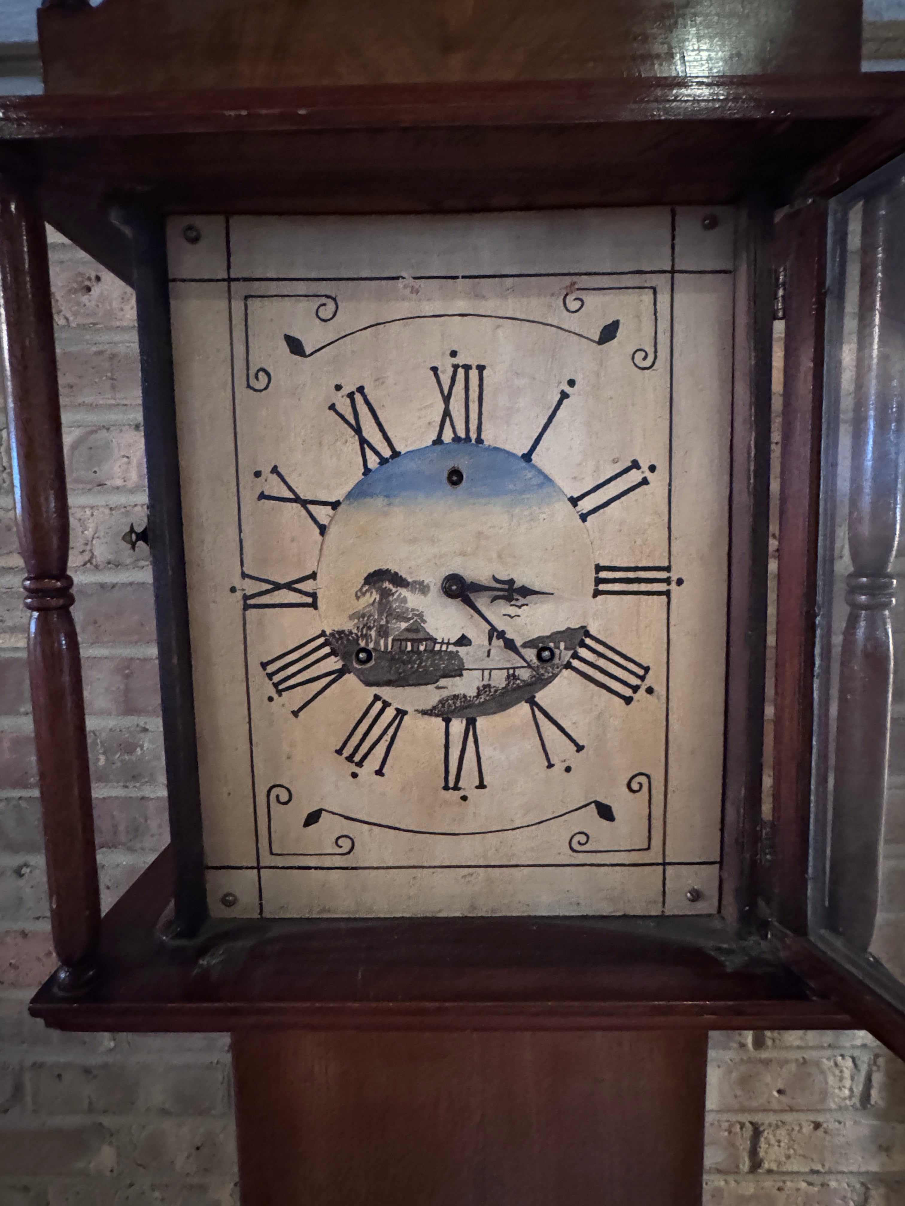 1853 Pennsylvania Dutch Grandfather Clock | No Key | As-is