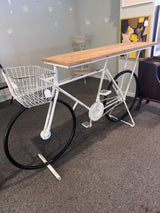 Bicycle Table with Basket in Front | 57"L x 35" T