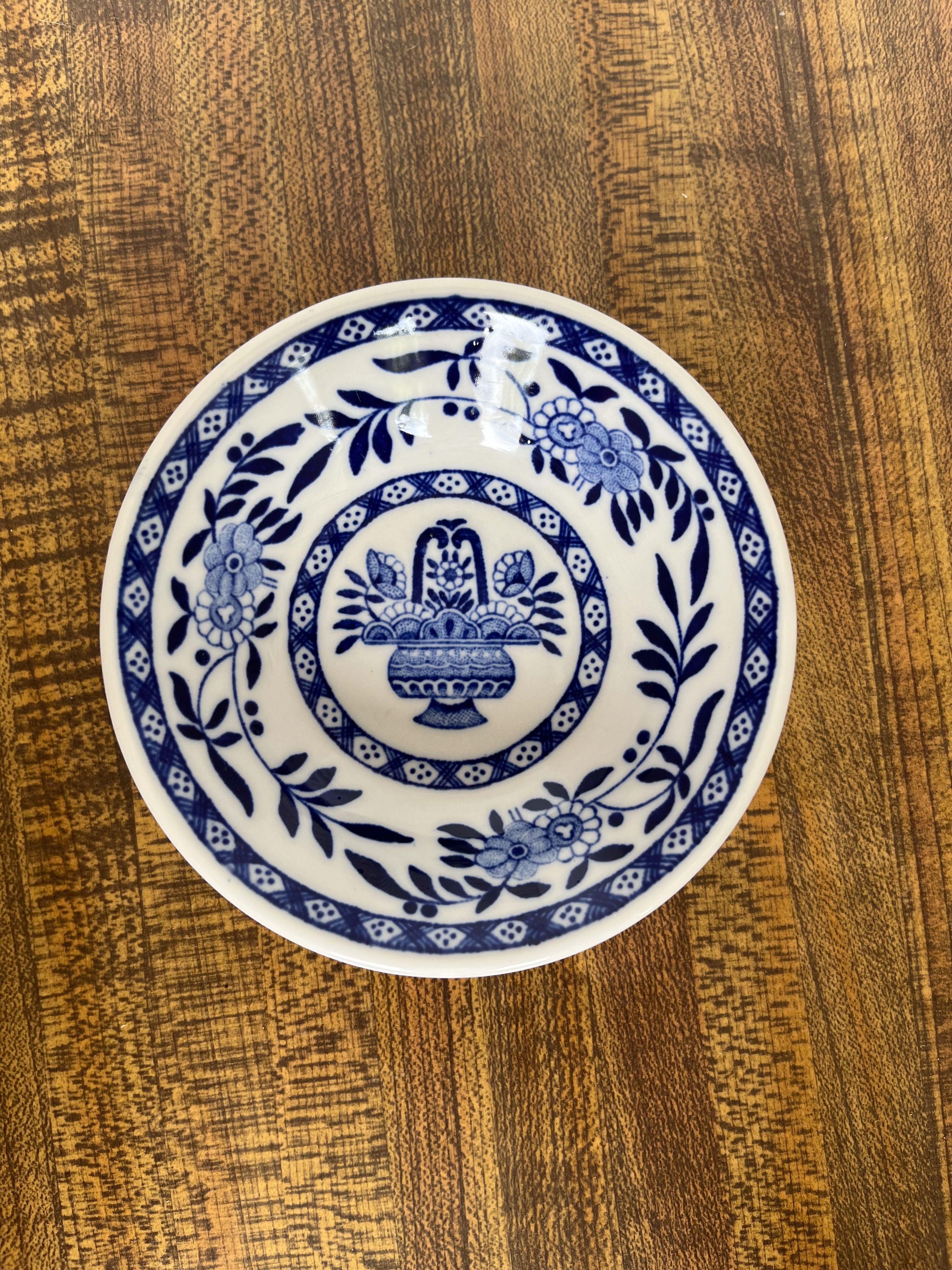Sterling China Delph Pattern Saucer