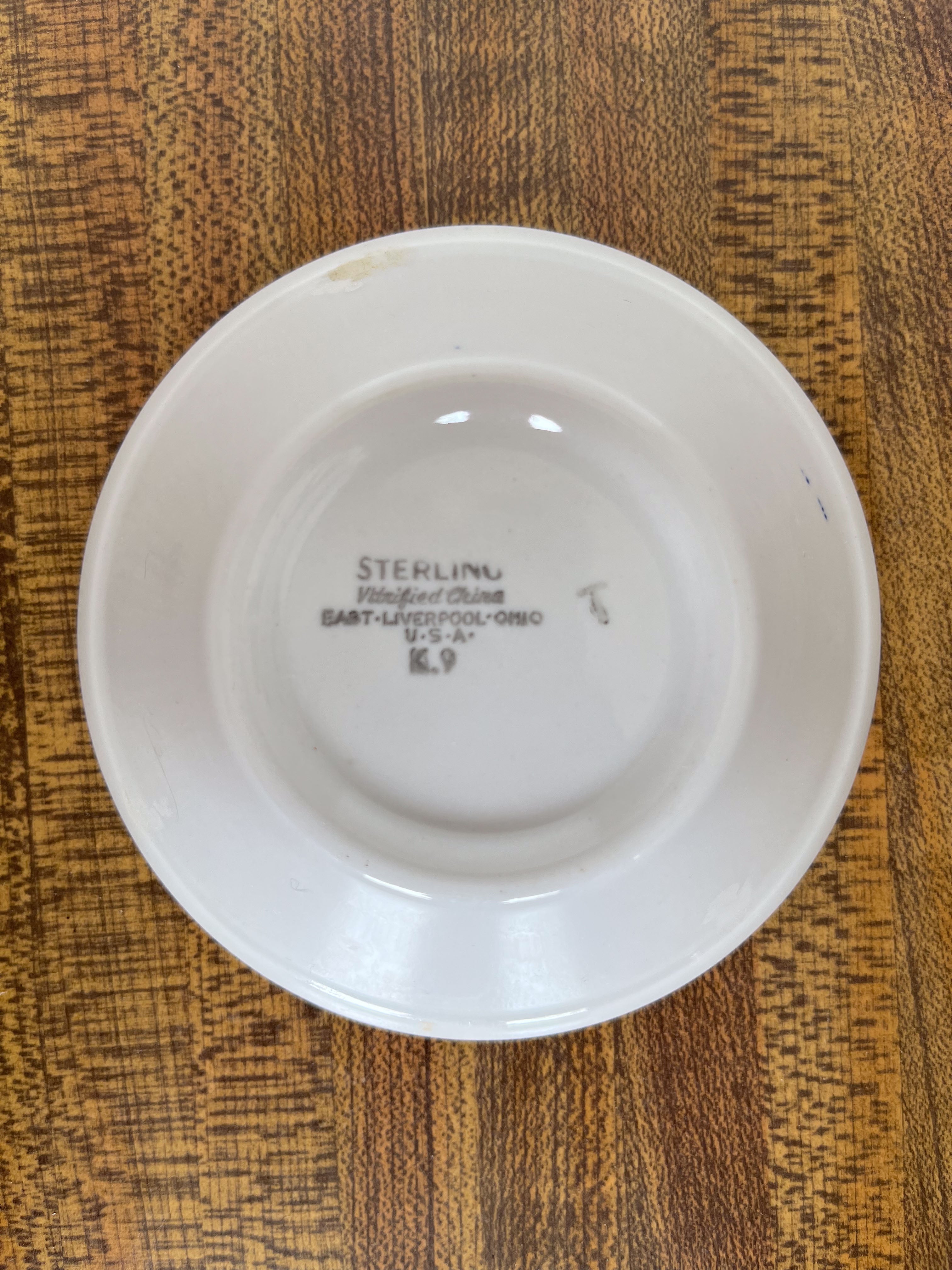 Sterling China Delph Pattern Saucer