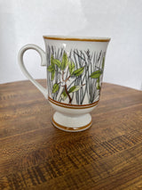 GHC Bruce E Hart Blue Floral 1970s Mug