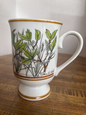 GHC Bruce E Hart Blue Floral 1970s Mug