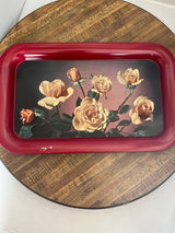 Floral Tin Tray (Slight Damage)