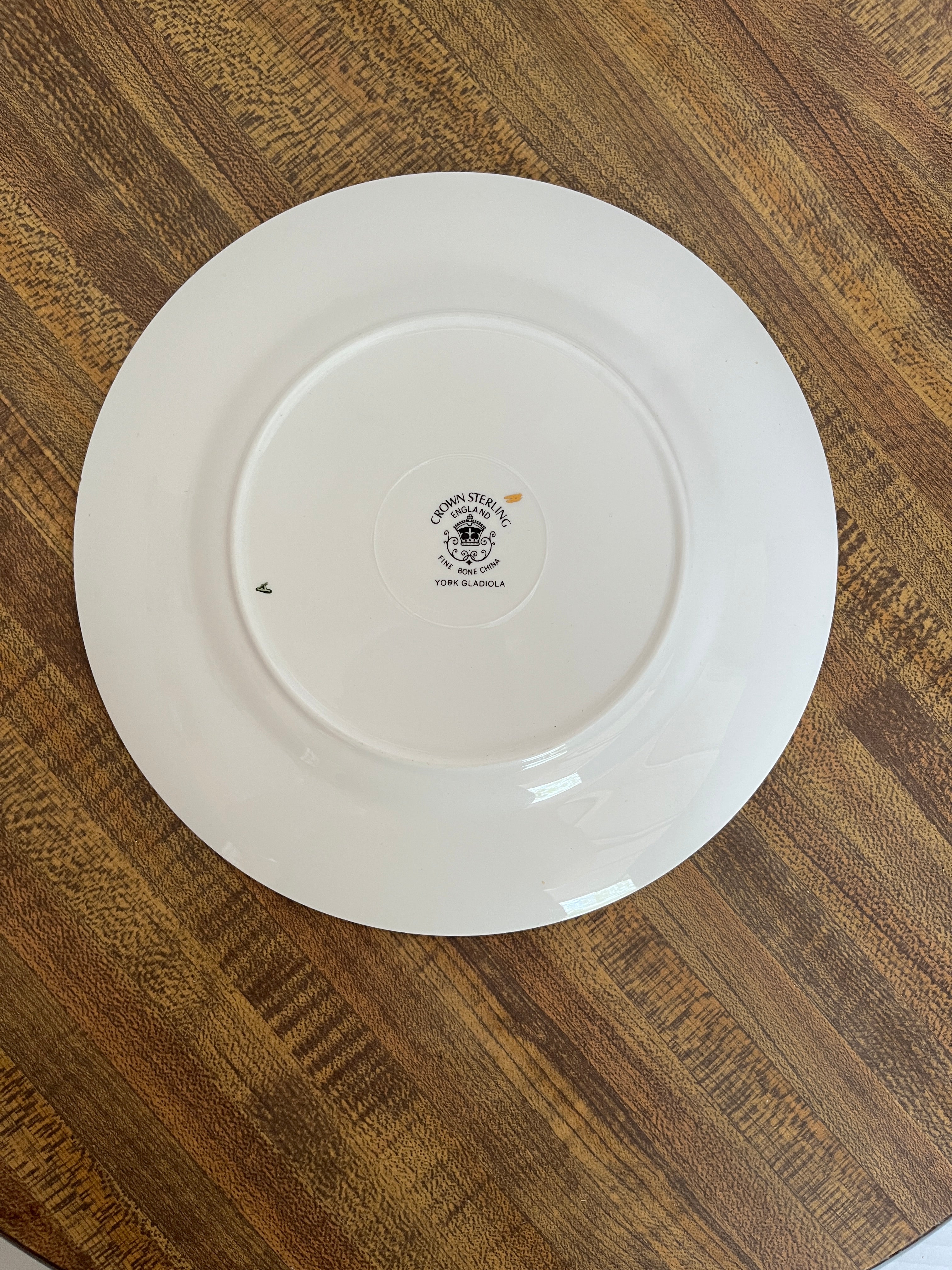 York Gladiola By Crown Sterling Plate