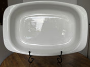CorningWare Blue Cornflower P-21 Rectangular Open Roaster with One Scratch