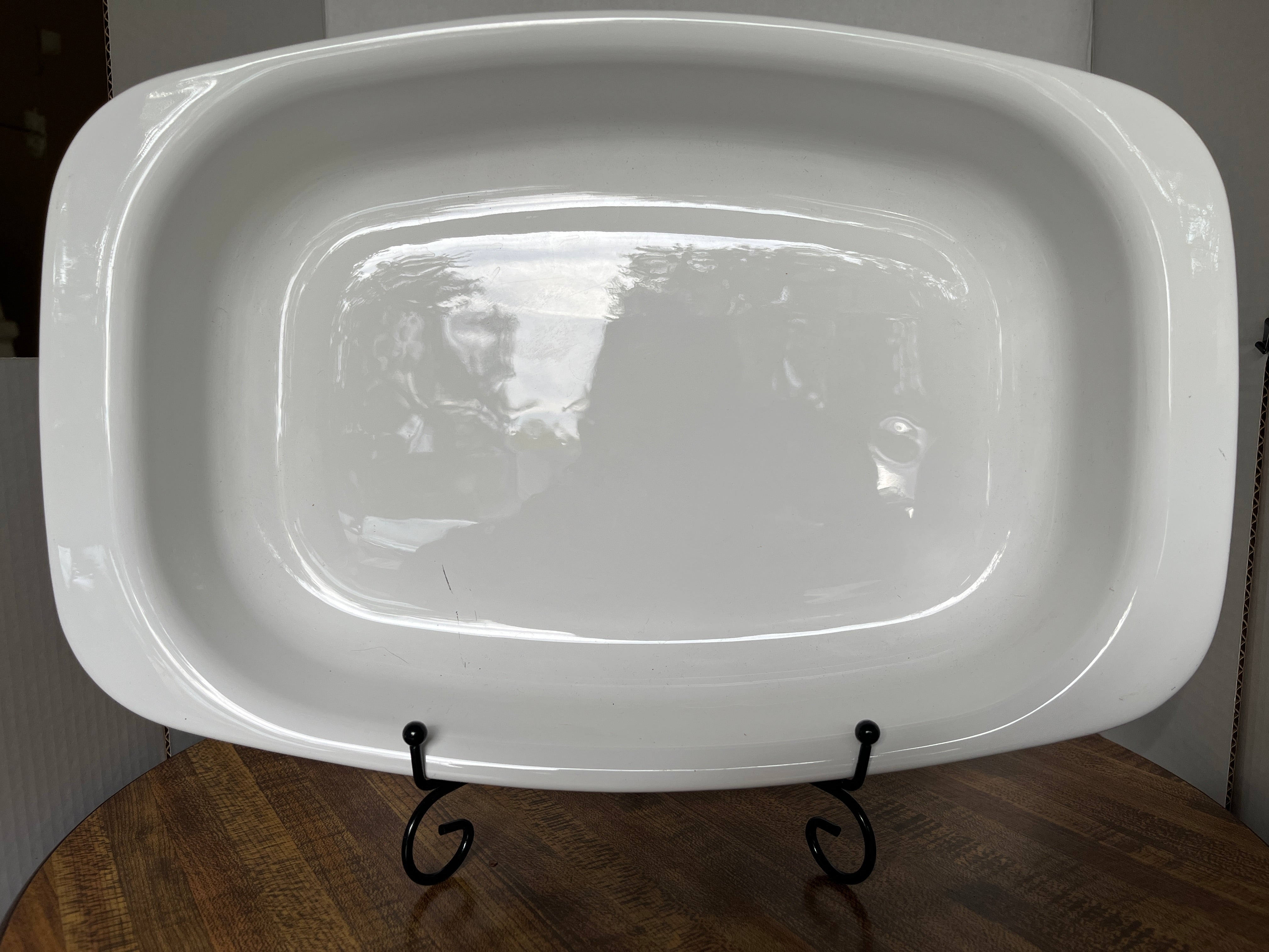 CorningWare Blue Cornflower P-21 Rectangular Open Roaster with One Scratch