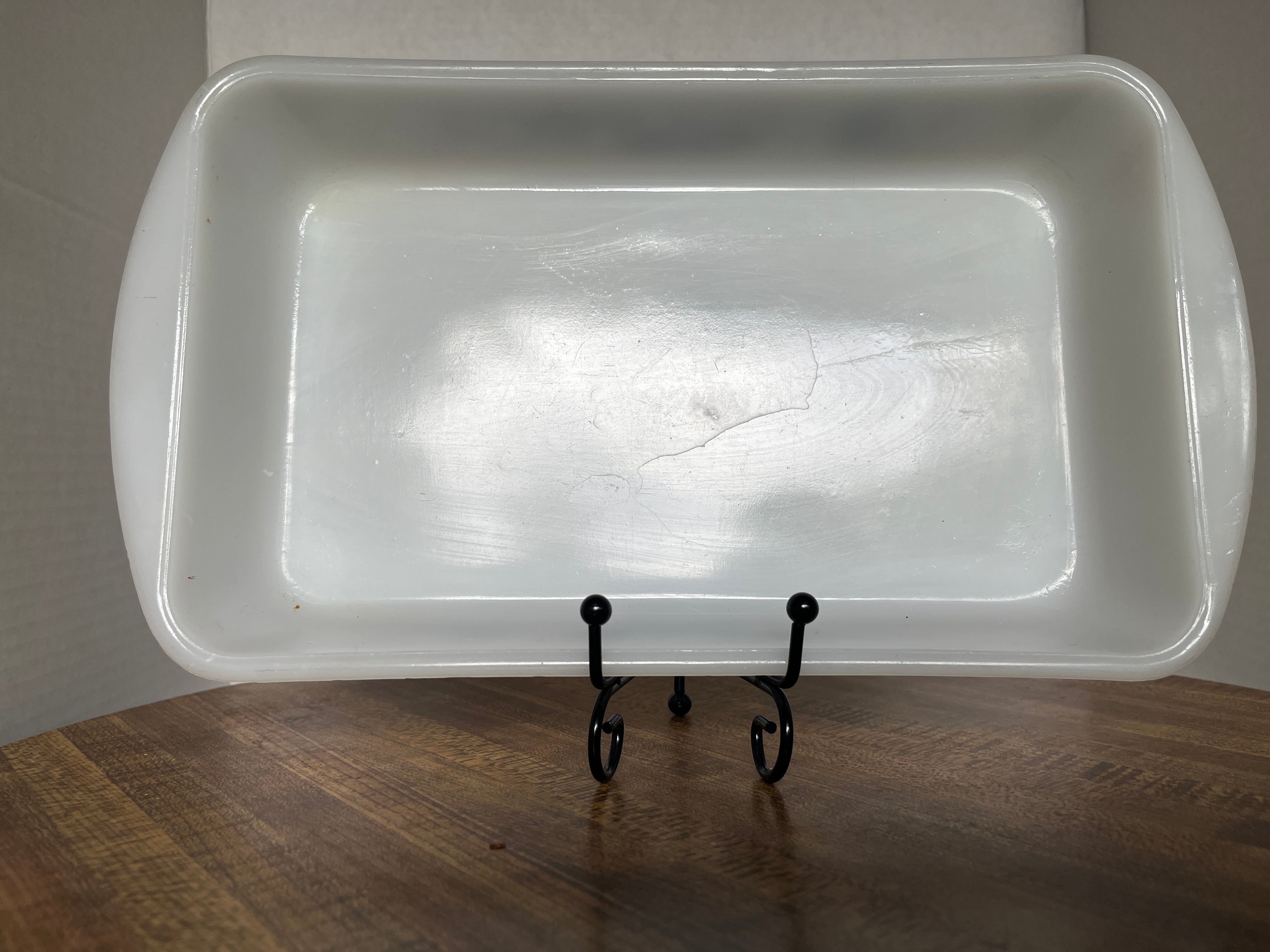 Vintage Glasbake / Jeannette Glass Company Blue Onion Loaf Pan