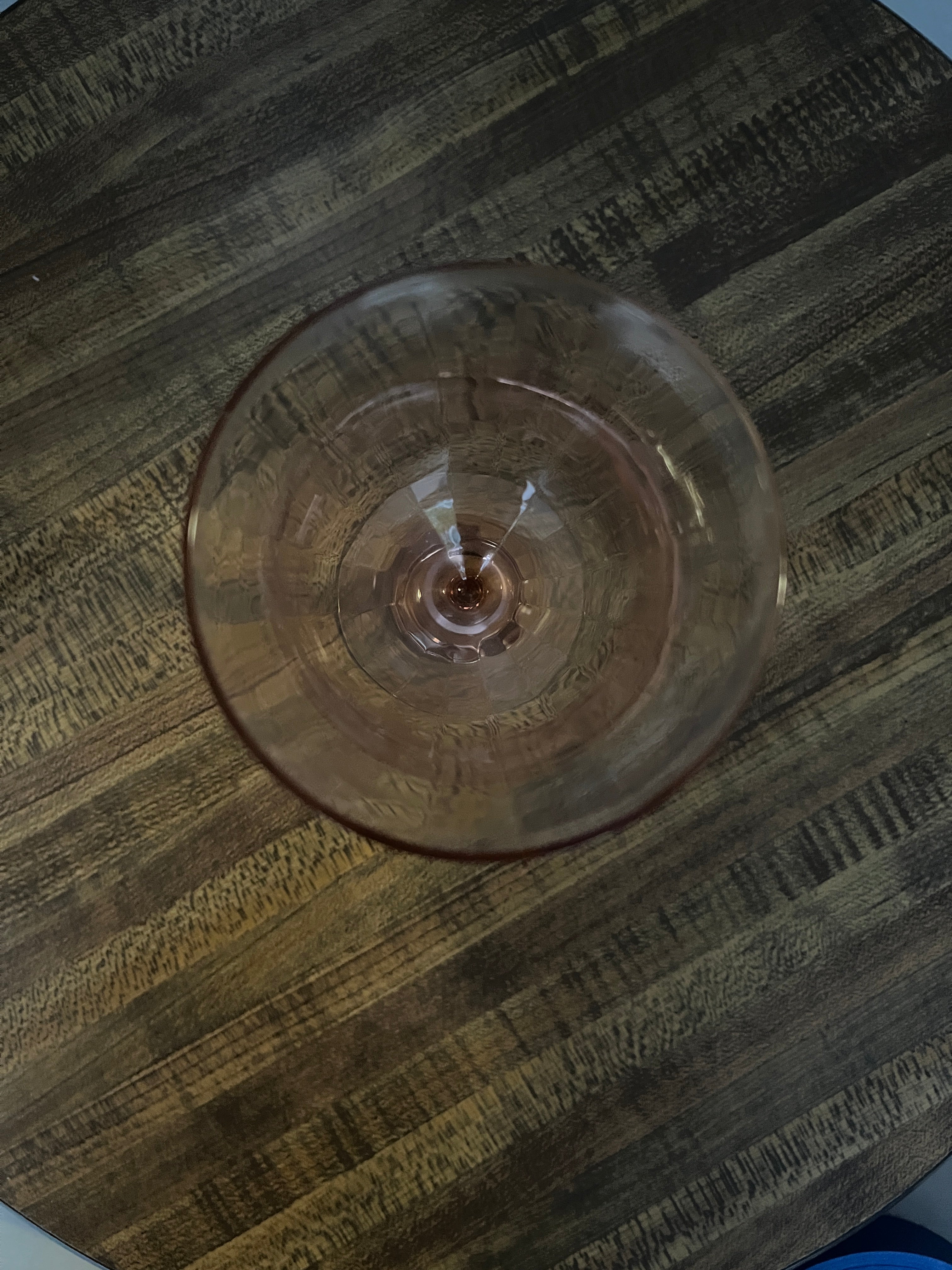 Pink Depression Sherry Glass w/ Etched Floral Pattern