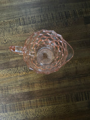Jeannette Pink Diamond Point Depression Glass Creamer