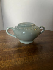 Green Ceramic Sugar bowl w/o lid