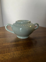 Green Ceramic Sugar bowl w/o lid