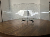 Glass Longboat Serving Plate