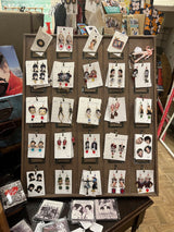 HM Minnie & Mickey Earrings-New