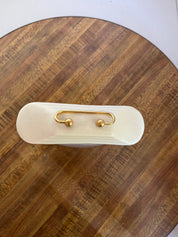 White and Gold Mantel Clock