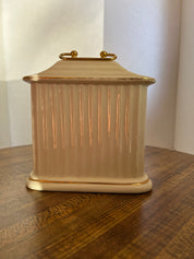 White and Gold Mantel Clock
