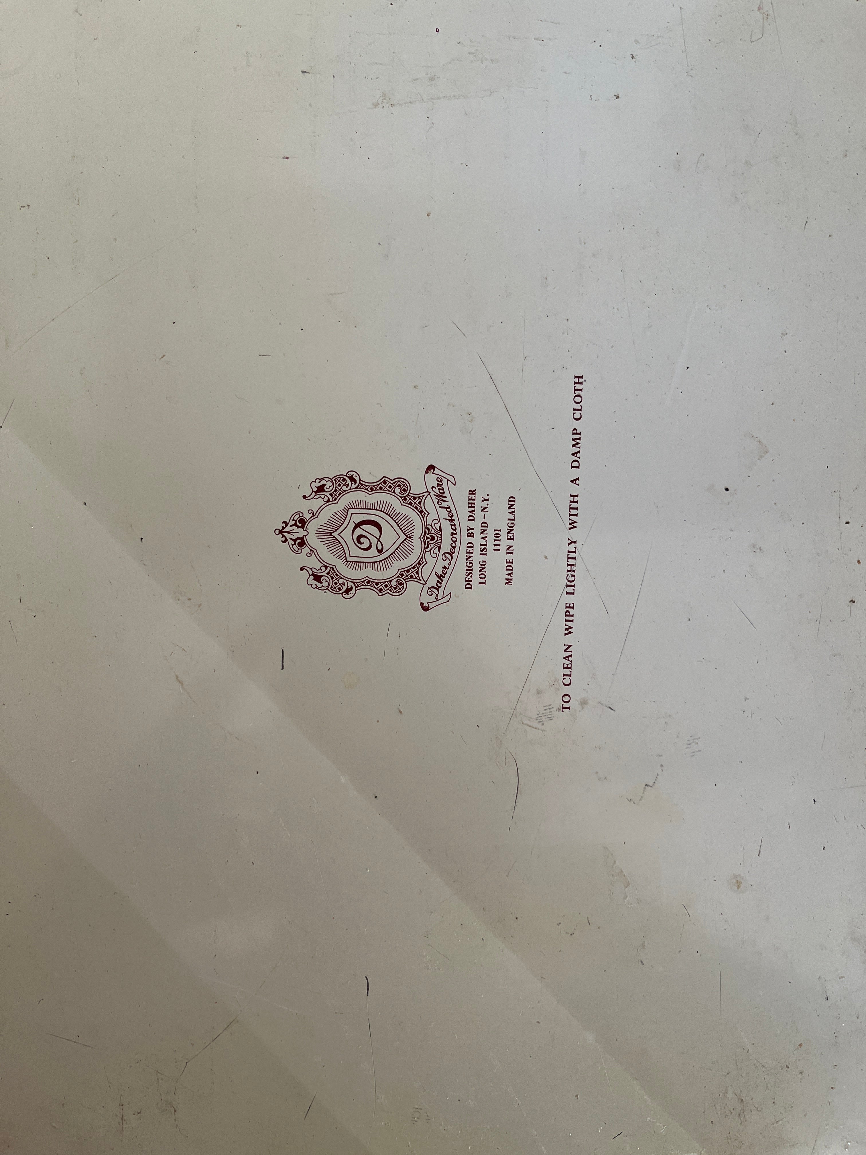 Daher Oval Shaped Metal ServingTray