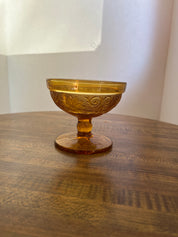 Tiara Indiana Amber Glass - Dessert Bowls