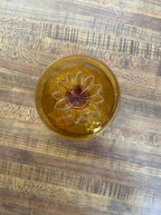 Tiara Indiana Amber Glass - Dessert Bowls