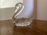 Fenton Clear Glass Swan