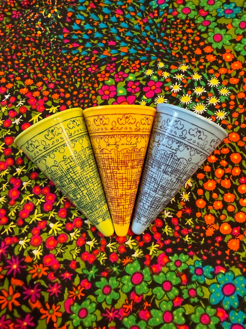 VTG Andy Warhol Ice Cream Cone Holders | Set of 3 by 294 - Touchdowns and Trinkets