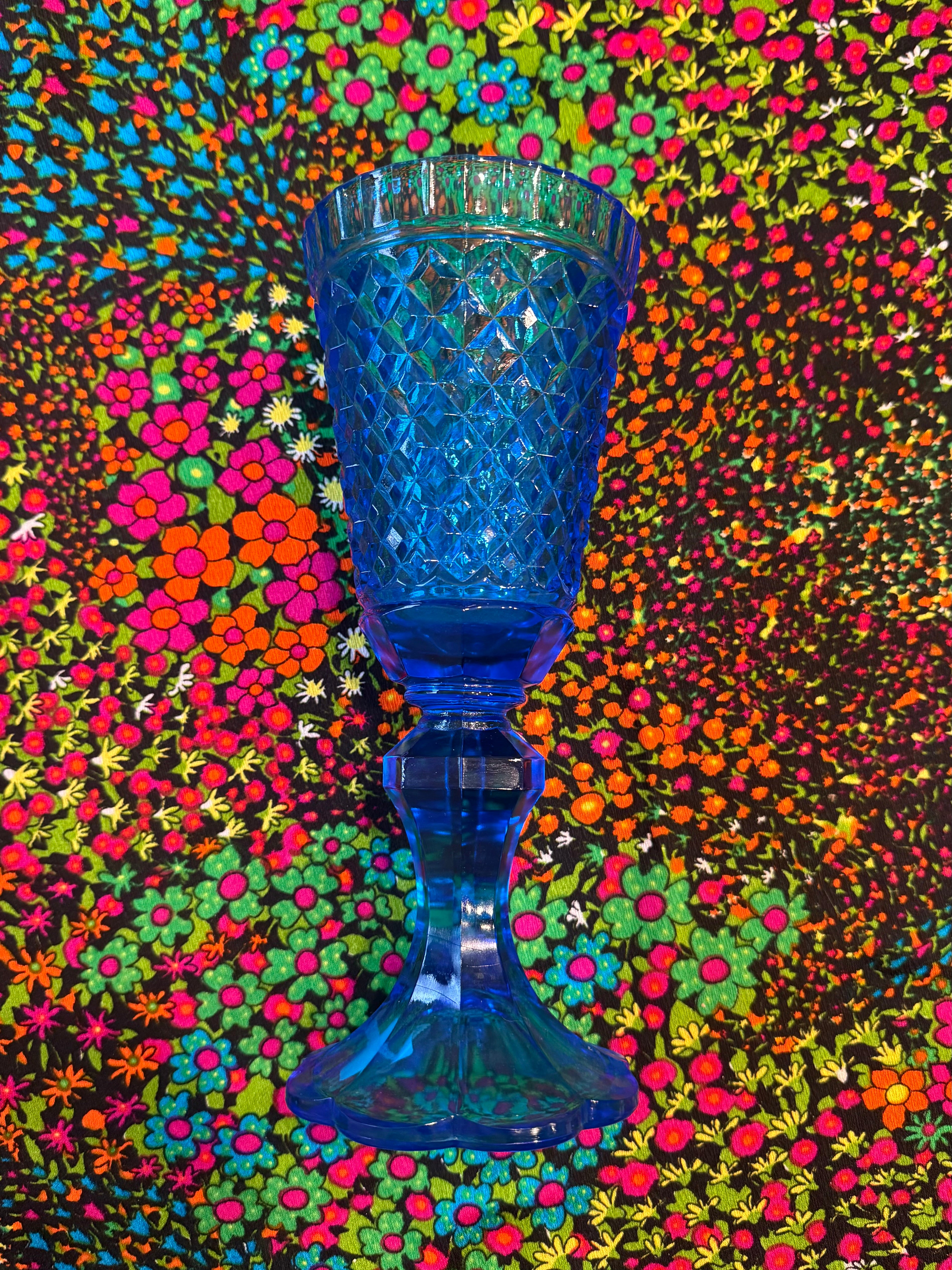 Indiana Glass Diamond Point Chalace