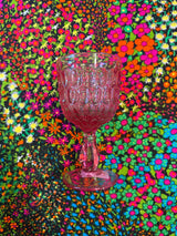 Indiana Glass Pink Goblet