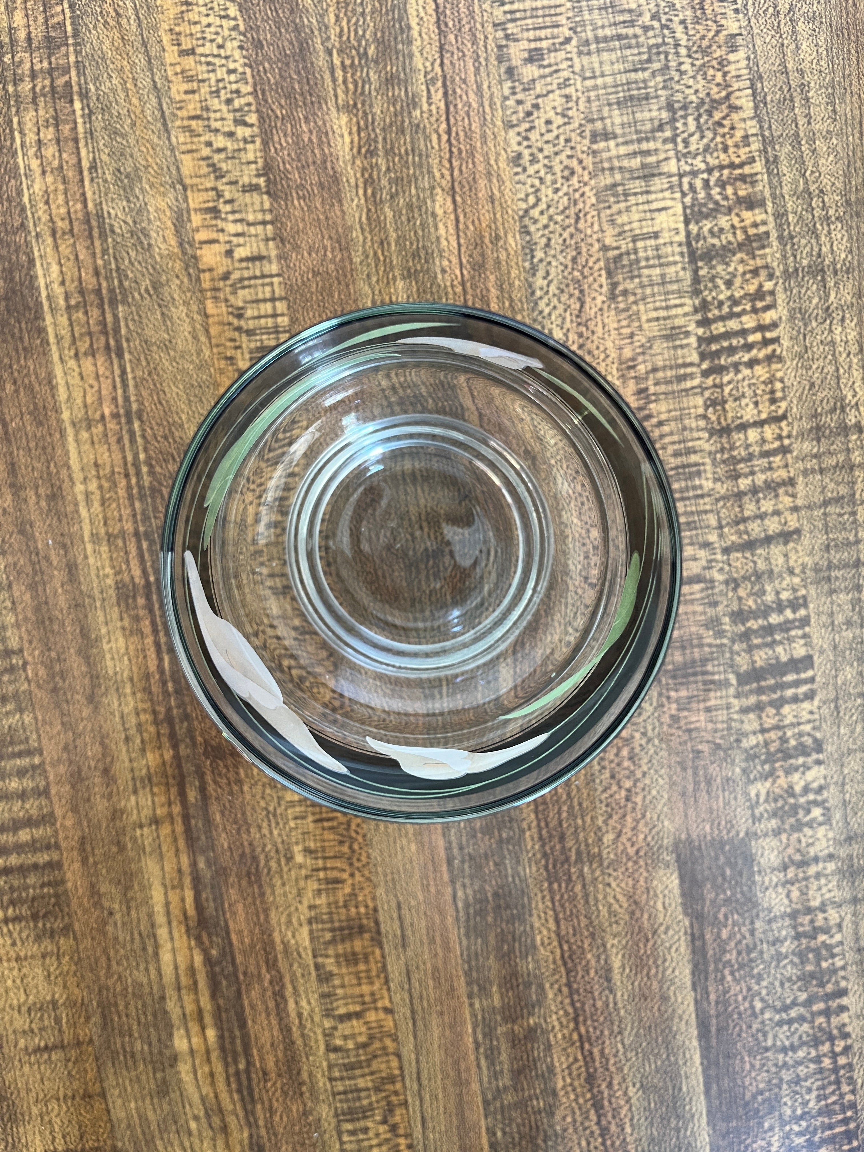 Sango Black Lilies Glassware - Small