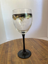 Sango Black Lilies Glassware - Wine