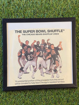 1985 Chicago Bears Super Bowl Shuffle Vinyl (45) ~ Framed ~ Record Included