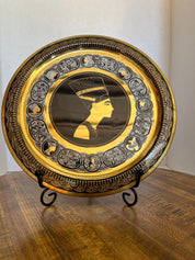 Queen Nefertiti Egyptian Copper Plate